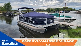 2022 Sylvan 8522 Mirage LZ Boat Tour SkipperBuds [upl. by Josias]