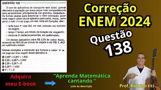 ENEM 2024 Questão 138  O uso e aplicativo e transporte tem sido uma alternativa à população [upl. by Birgitta200]