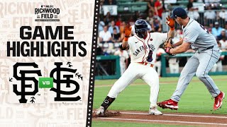 Giants vs Cardinals MLB at Rickwood Game Highlights 62024  MLB Highlights [upl. by Mehala]