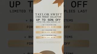 13 hours to shop TSCyberMondayCollection TaylorSwift [upl. by Akemhs]