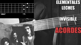 Elementales leches  Invisible ACORDES 🎸🎼🎶😰 [upl. by Ecirtahs]