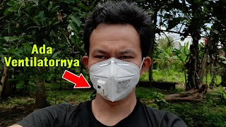 Review Masker KN95  Ventilator Merek 3M  1 PCS Rp 75000 Tidak Pengap Bisa Dicuci [upl. by Nyletak300]