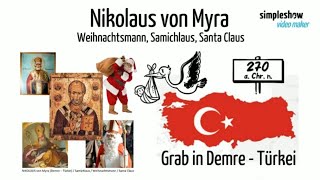 Nikolaus von Myra Türkei und sein Glaube im Jahr 310 nChr [upl. by Mcclimans]