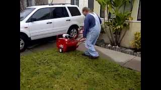 Core aeration of St Augustine lawn [upl. by Laddie]