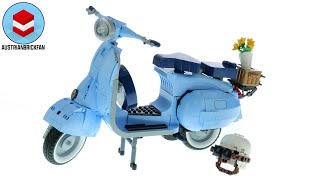 LEGO Creator 10298 Vespa 125  LEGO Speed Build Review [upl. by Madalyn]