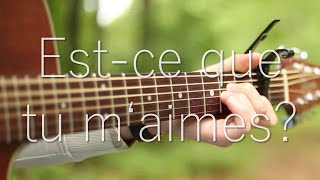 Maître Gims Estce que tu maimes   Fingerstyle Guitar Cover with TABS [upl. by Ainivad]