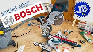 Bosch Sliding Mitre Saw GCM8SJL  Unboxing and Review [upl. by Htebazile56]