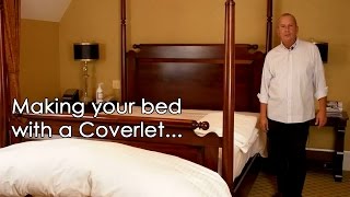 How to make your bed with a coverlet [upl. by Oicnaneb]