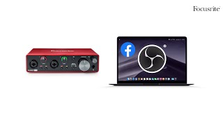 How to live stream with OBS using an audio interface  Focusrite [upl. by Darees459]