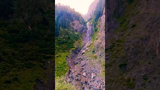 Chambar Waterfall khanian explore Khanian kaghan travel shorts [upl. by Aicekan736]