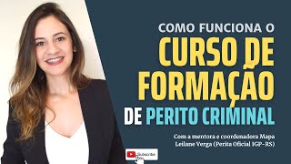 Curso de Formação de Perito Criminal O QUE É COMO FUNCIONA [upl. by Rexer]