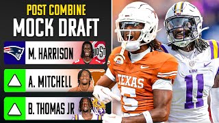 2024 NFL Mock Draft  Post Combine with HUGE TRADES [upl. by Ardnaxila126]