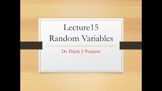 Lecture15Random VariablesExamples [upl. by Dallman]