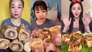 asmr bone marrow mukbang long full video 1000 [upl. by Nerty]