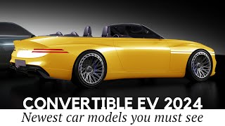 8 New Convertible Cars with AllElectric Motors Review of Specifications [upl. by Eerdna474]