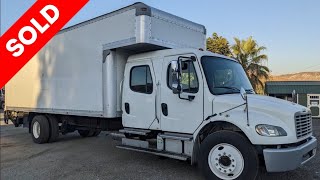 Stock  0215 2015 Freightliner m2 crew cab extended cab 24 box truck 260000 miles [upl. by Mall]