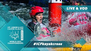 Kayak Cross  2023 ICF CanoeKayak Slalom Junior amp U23 World Championships Krakow Poland [upl. by Atinej886]