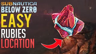 Easy RUBIES Location  Subnautica Below Zero guide [upl. by Ritter]