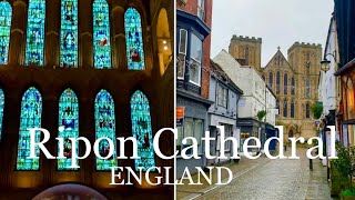 Ripon Cathedral 1350 years of history in North Yorkshire Amazing House of worship ✝️ 02012024 [upl. by Ramsa]