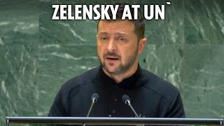 LIVE Volodymyr Zelensky speaks at UN General Assembly [upl. by Tychonn]