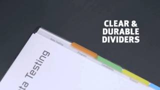 Build a Better Binder with Avery® Clear Easy View Plastic Dividers [upl. by Omrelliug]