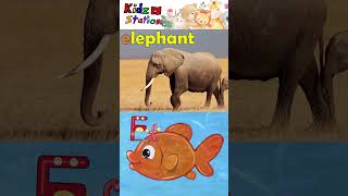 Animals Phonics Song  A to L  Part 1  kidzstation shorts [upl. by Pentheas]