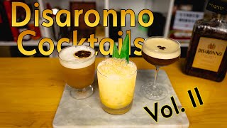 3 EASY Cocktails with Amaretto  DISARONNO Cocktails PART 2 [upl. by Naeroled]