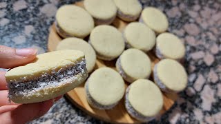 Alfajores de maicena  receta súper fácil [upl. by Magdau]