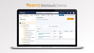 Veeva SiteVault eRegulatory Demo [upl. by Dorkas]