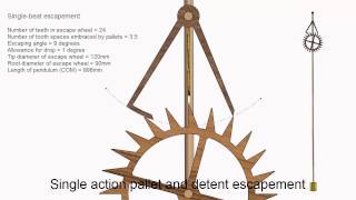 Single Action Pallet and Detent Escapement [upl. by Notnil]