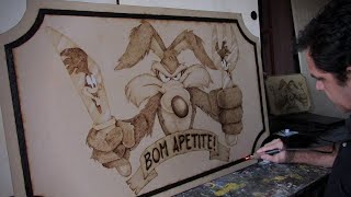 Pirografia 🔥 Pyrography [upl. by Arocat]