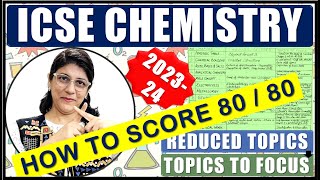 CHEMISTRY CHAPTER WISE REDUCED TOPICS amp TOPICS TO FOCUS  ICSE BOARD CLASS 10 2024 [upl. by Obe240]