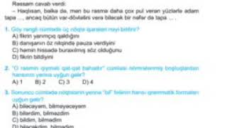 6CI SİNİF AZERBAYCAN DİLİ KSQ 4 [upl. by Chuah130]