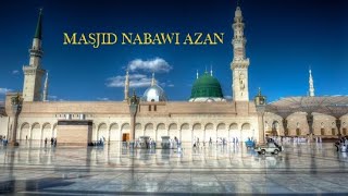 MASJID NABAWI AZAN beautiful ❤️😍madina azanmasjid nabawiviralvideo [upl. by Anileh]