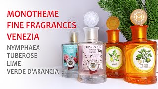 🌿 Огляд парфумів Monotheme Fine Fragrances Venezia 🩷 Nymphaea 🩷 Tuberose 💚 Lime 💚 Verde d’Arancia [upl. by Snevets]