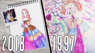 REDRAW nach 21 Jahren  Alte Zeichnung nachmalen  Foxy Draws [upl. by Brotherson456]