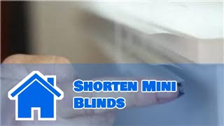 Window Blinds  How to Shorten Mini Blinds [upl. by Brazee383]