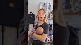 Repositioning Your Baby after Breastfeeding in a Ring Sling [upl. by Coad577]