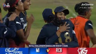 RCB vs MI WPL 2024 Highlight  RCB vs MI WPL 2024 Semifinal  RCB Celebrating After Beat MI [upl. by Nickie]