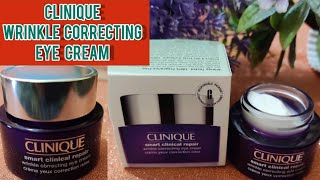 CLINIQUE SMART CLINICAL REPAIR WRINKLE CORRECTING EYE CREAM DETAILS [upl. by Nakah]