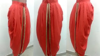 Front Zip Tulip Pant Salwar Cutting In Hindi DIY [upl. by Frodi]