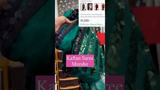 Kaftan saree kaise pahnesaree code is available at the end of this videosareedraping kaftan [upl. by Oiromed866]