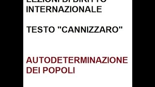 LEZIONI DI DIRITTO INTERNAZIONALE 7 di 19 quotAUTODETERMINAZIONE POPOLIquot [upl. by Loggins495]