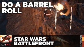 Do a Barrel Roll  Star Wars Battlefront Fail  GameFails [upl. by Kassandra]