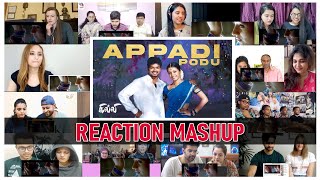 Ghilli Appadi Podu  Tamil Song  Reaction mashup  Thalapathy Vijay  Trisha [upl. by Soren884]