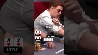 This STRAIGHT FLUSH caused a disaster for him shorts poker [upl. by Acilef]