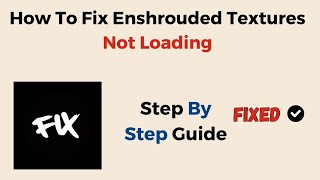 How To Fix Enshrouded Textures Not Loading [upl. by Countess]