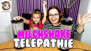 TWIN TELEPATHIE MILCHSHAKE CHALLENGE 🥛 Schummelt Hannah etwa 🤔 Mutter vs Tochter [upl. by Llerrehs758]