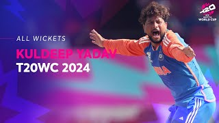 Every Kuldeep Yadav wicket  T20WC 2024 [upl. by Ialokin]