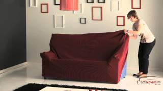 How to install a elastic sofa cover [upl. by Cristie]